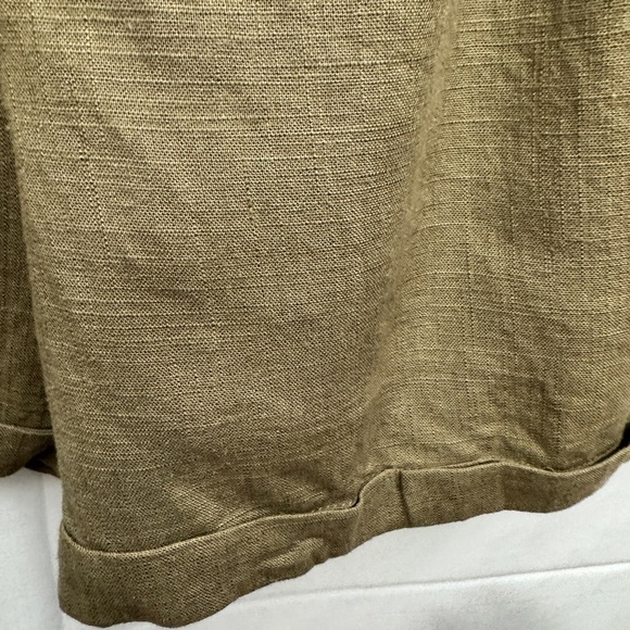 Molly Bracken La Collection Premium Linen Blend Shorts Khaki - Picture 6 of 10